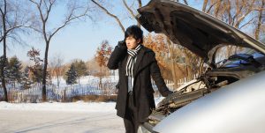 hero - Broken Car in Cold Weather